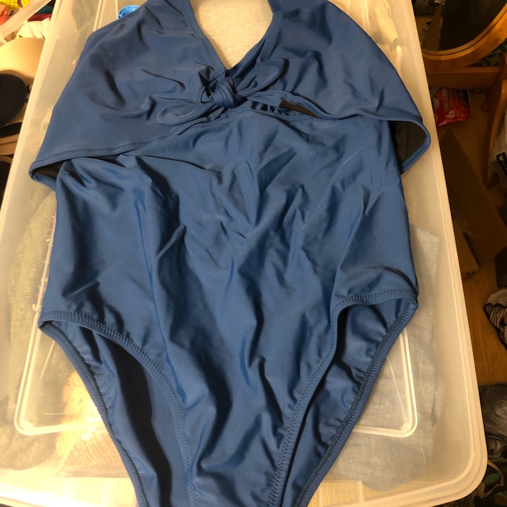 Motherhood Maternity- Nursing halter swim suit